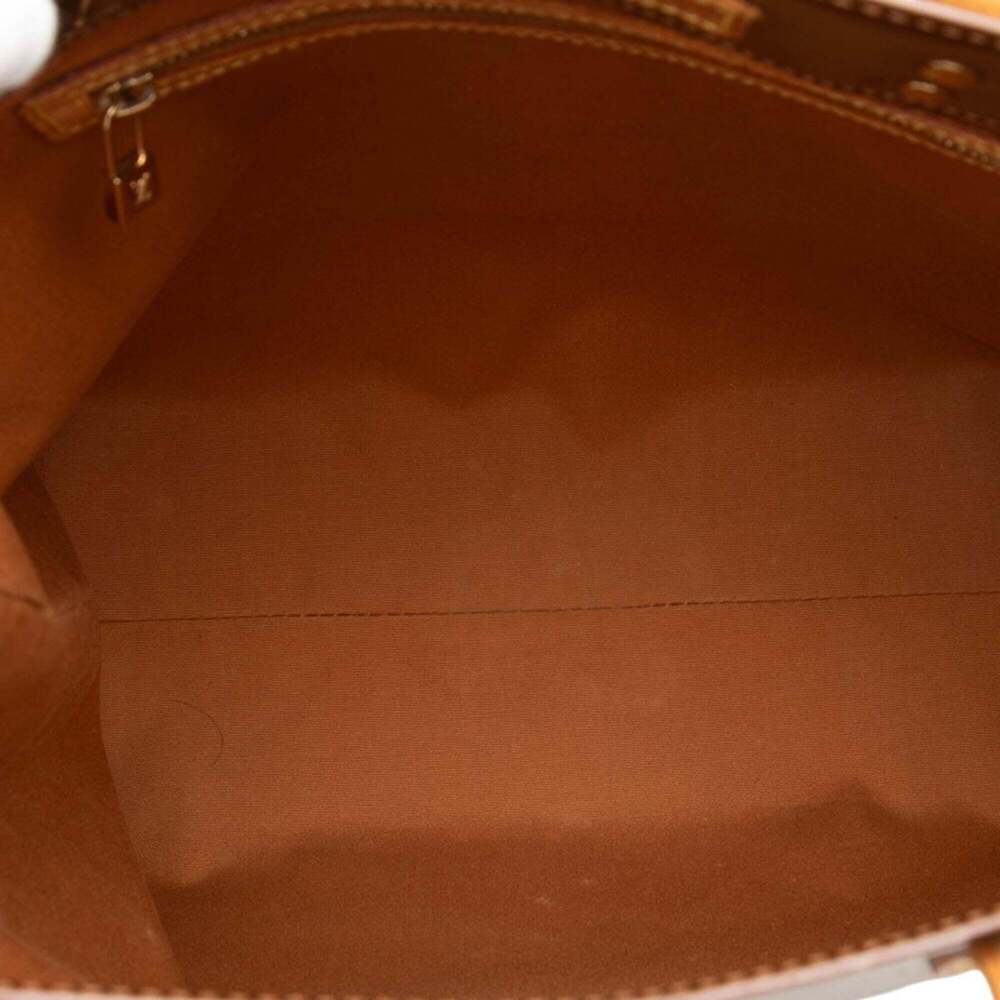 LOUIS VUITTON Authentic Brown Monogram Leather Tote Bag - Picture 4 of 6